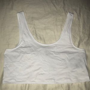 Basic white crop top